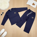 Ribbed Co-ord Set - Navy - Little Champs Pakistan