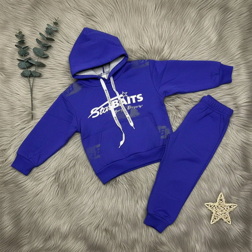 StarBAITS Hoodie Set Blue - Little Champs Pakistan