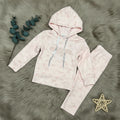 Marble Tie-Dye Hoodie Set - Pink - Little Champs Pakistan