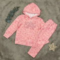 Angel Wing Hoodie Set - Coral - Little Champs Pakistan