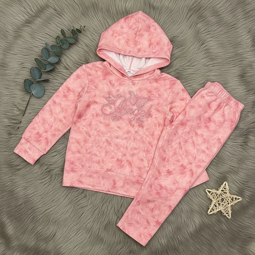 Angel Wing Hoodie Set - Coral - Little Champs Pakistan