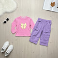 Bow Print Set - Pink - Little Champs Pakistan